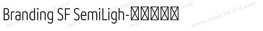 Branding SF SemiLigh字体转换